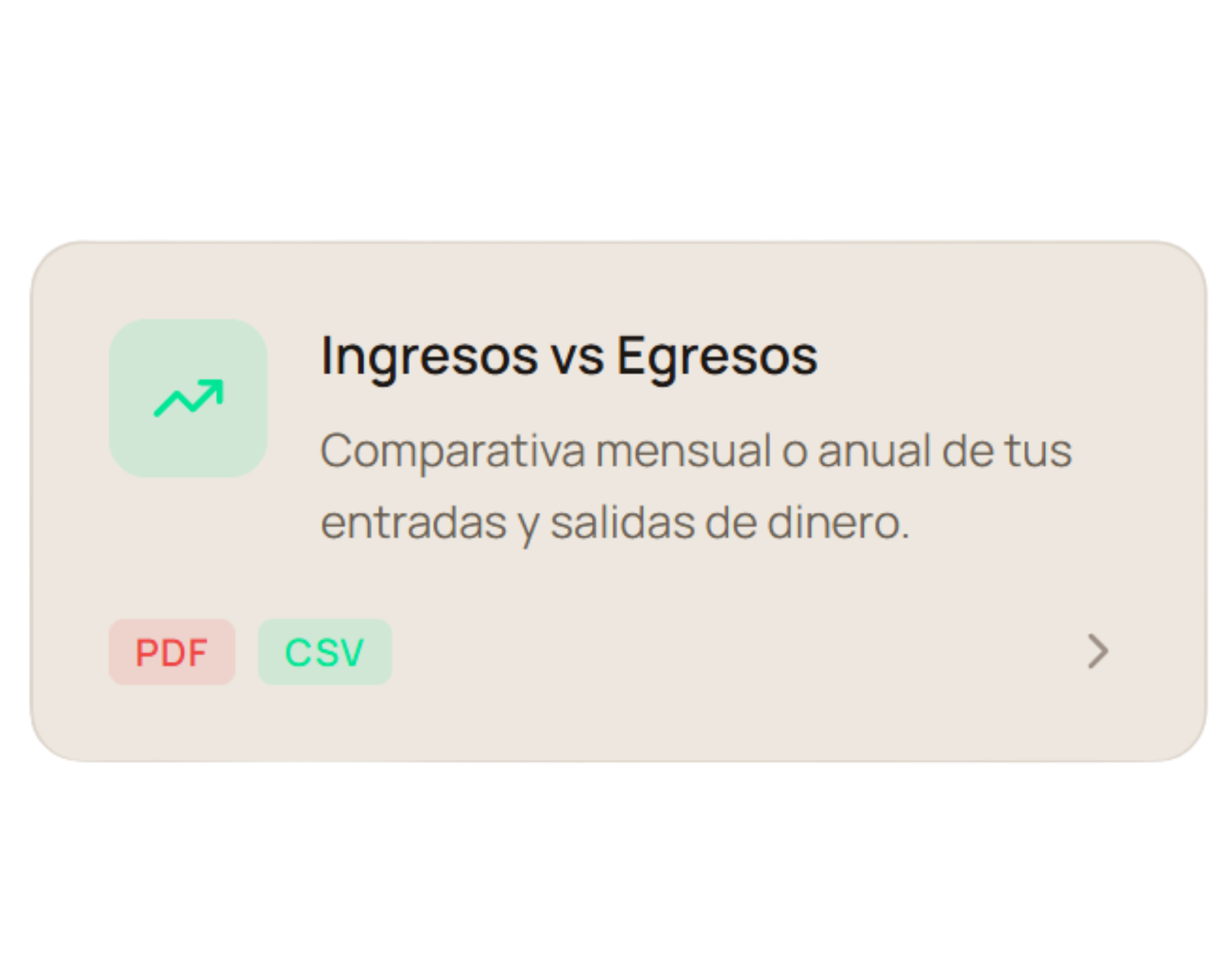 Reporte de gastos exportable en PDF